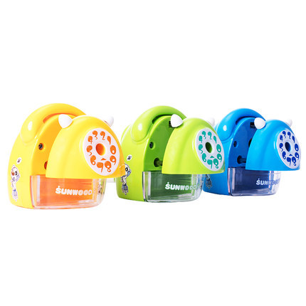 Three-wood pencil sharpener pencil sharpener pencil sharpener student manual pencil sharpener large diameter adjustable tip thickness