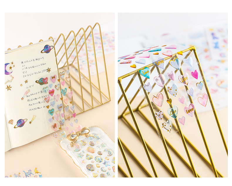 INS Fantasy Cartoon Cat Crystal Glue Stickers Journal Diary DIY Three-Dimensional Transparent Decorative Sticker INS Fantasy Cartoon Cat Crystal Glue Stickers Journal Diary DIY Three-Dimensional Transparent Decorative Sticker