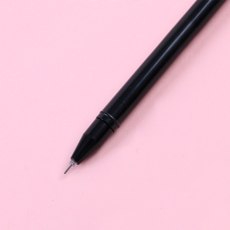 Korean Creative Learning Office Stationery Black Gel Ink Pen Signature Pen Cute Creative Colorful Planet Gel Pen