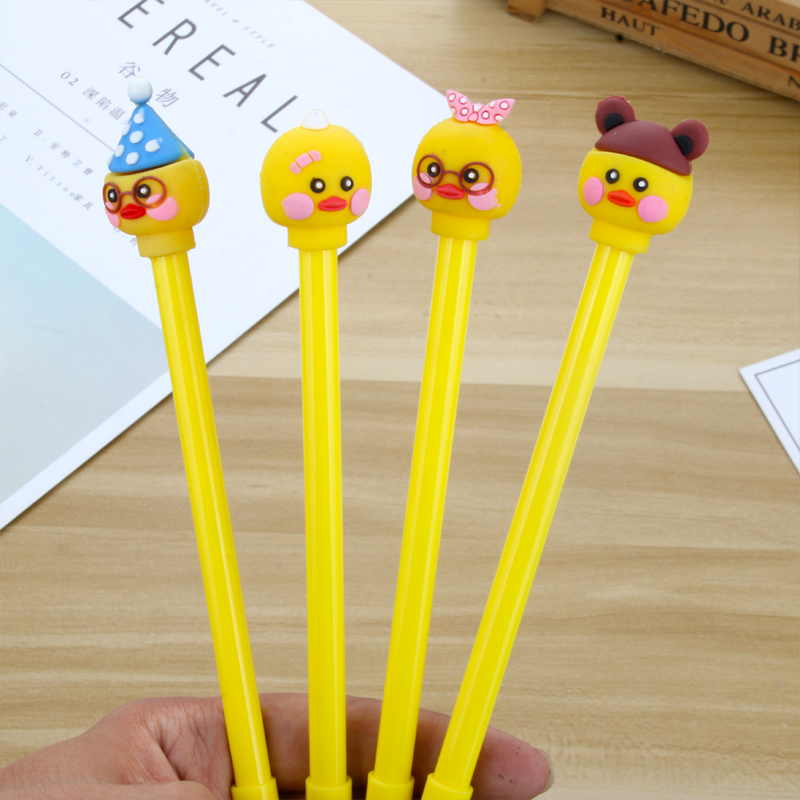 Japan and South Korea Internet Hot Chick Gel Pen Cute Cartoon Gel Pen Student Creativity Signature Pen Black Gel Pen