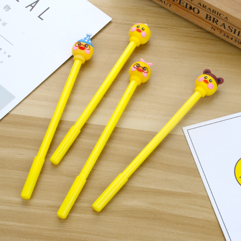 Japan and South Korea Internet Hot Chick Gel Pen Cute Cartoon Gel Pen Student Creativity Signature Pen Black Gel Pen