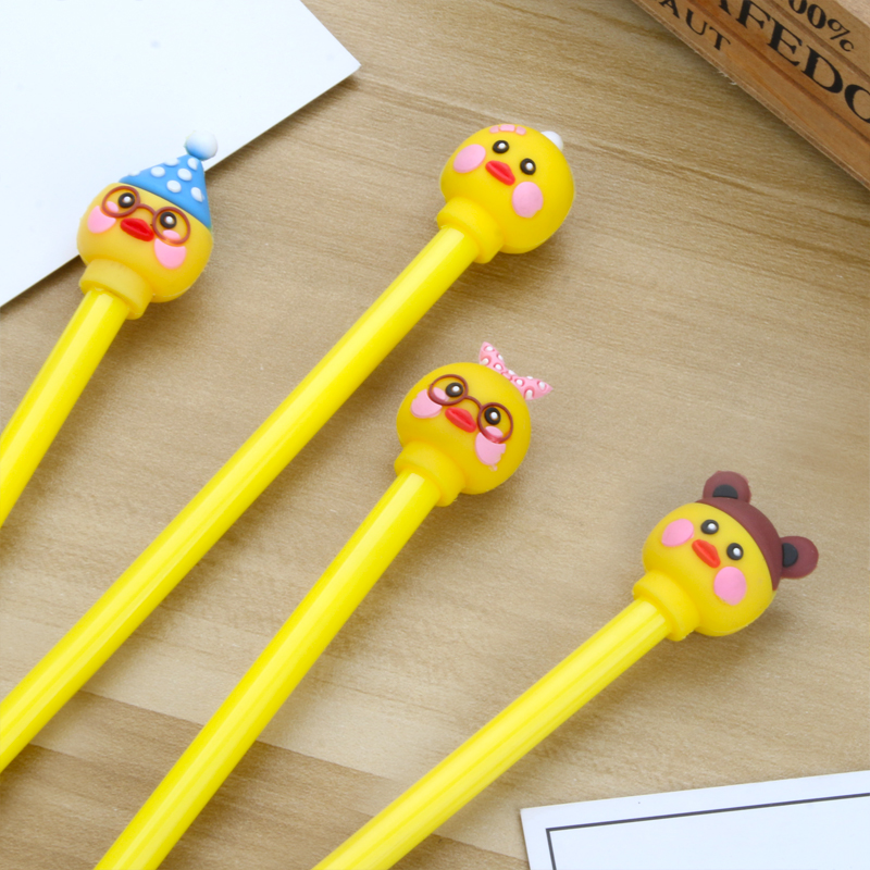Japan and South Korea Internet Hot Chick Gel Pen Cute Cartoon Gel Pen Student Creativity Signature Pen Black Gel Pen