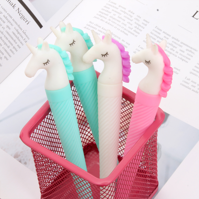 Japanese and Korean Creative Cartoon Unicorn Gel Pen Learning Business Exam Student Studying Stationery Wholesale Customizable Japanese and Korean Creative Cartoon Unicorn Gel Pen Learning Business Exam Student Studying Stationery Wholesale Customizable