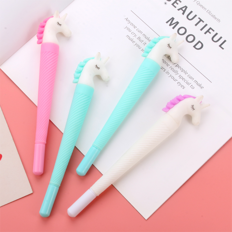 Japanese and Korean Creative Cartoon Unicorn Gel Pen Learning Business Exam Student Studying Stationery Wholesale Customizable Japanese and Korean Creative Cartoon Unicorn Gel Pen Learning Business Exam Student Studying Stationery Wholesale Customizable