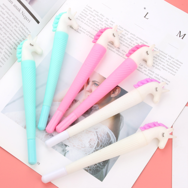 Japanese and Korean Creative Cartoon Unicorn Gel Pen Learning Business Exam Student Studying Stationery Wholesale Customizable Japanese and Korean Creative Cartoon Unicorn Gel Pen Learning Business Exam Student Studying Stationery Wholesale Customizable