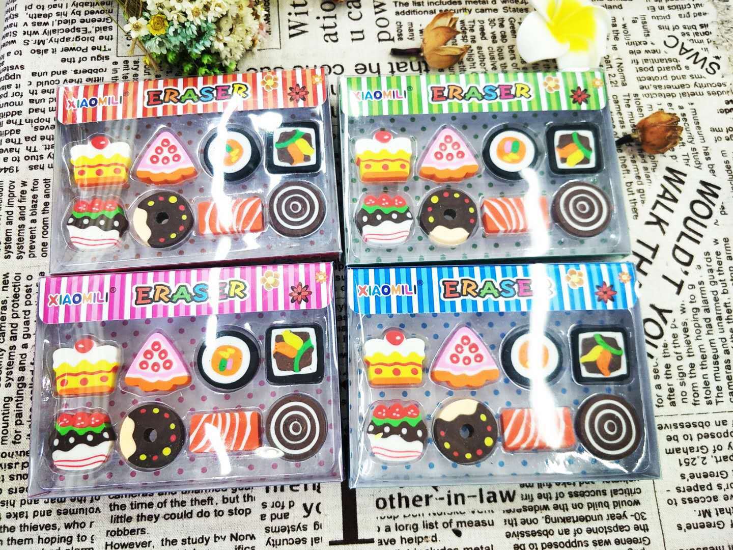PVC Box Cake Sushi Eraser Cooking Eraser Innovation Factory Direct Sales Student Gift Packaging PVC Box Cake Sushi Eraser Cooking Eraser Innovation Factory Direct Sales Student Gift Packaging