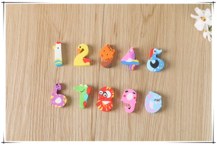 Cartoon - shaped digital eraser set for Children's New Year creative Stationery gifts Cartoon - shaped digital eraser set for Children's New Year creative Stationery gifts
