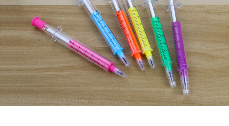 Japanese and Korean Creative New Syringe Gel Pen Black Student Studying Stationery Supplies Wholesale Customizable Logo Japanese and Korean Creative New Syringe Gel Pen Black Student Studying Stationery Supplies Wholesale Customizable Logo