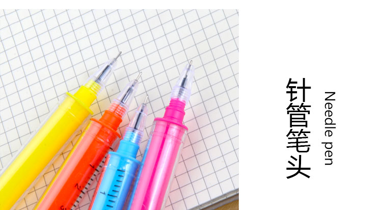 Japanese and Korean Creative New Syringe Gel Pen Black Student Studying Stationery Supplies Wholesale Customizable Logo Japanese and Korean Creative New Syringe Gel Pen Black Student Studying Stationery Supplies Wholesale Customizable Logo
