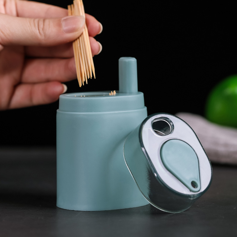 A2986 Creative Push-Type Automatic Toothpick Box Trending on TikTok Restaurant Pop-up Toothpick Holder Toothpick Holder Cans