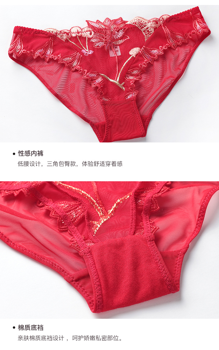 Embroidered Ultra-Thin Transparent Women's Summer Big Chest Sexy Lace Lingerie Bra Breathable Push up plus Size Flower Bra Set Embroidered Ultra-Thin Transparent Women's Summer Big Chest Sexy Lace Lingerie Bra Breathable Push up plus Size Flower Bra Set