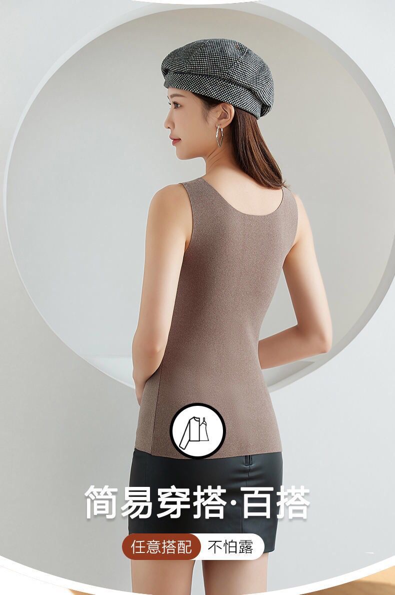 Dralon Silk Light Oxygen Seamless Thermal Vest Women's Fleece Lined Padded Warm Keeping Underwear Basic Shirt Breasts Support Push up Dralon Silk Light Oxygen Seamless Thermal Vest Women's Fleece Lined Padded Warm Keeping Underwear Basic Shirt Breasts Support Push up