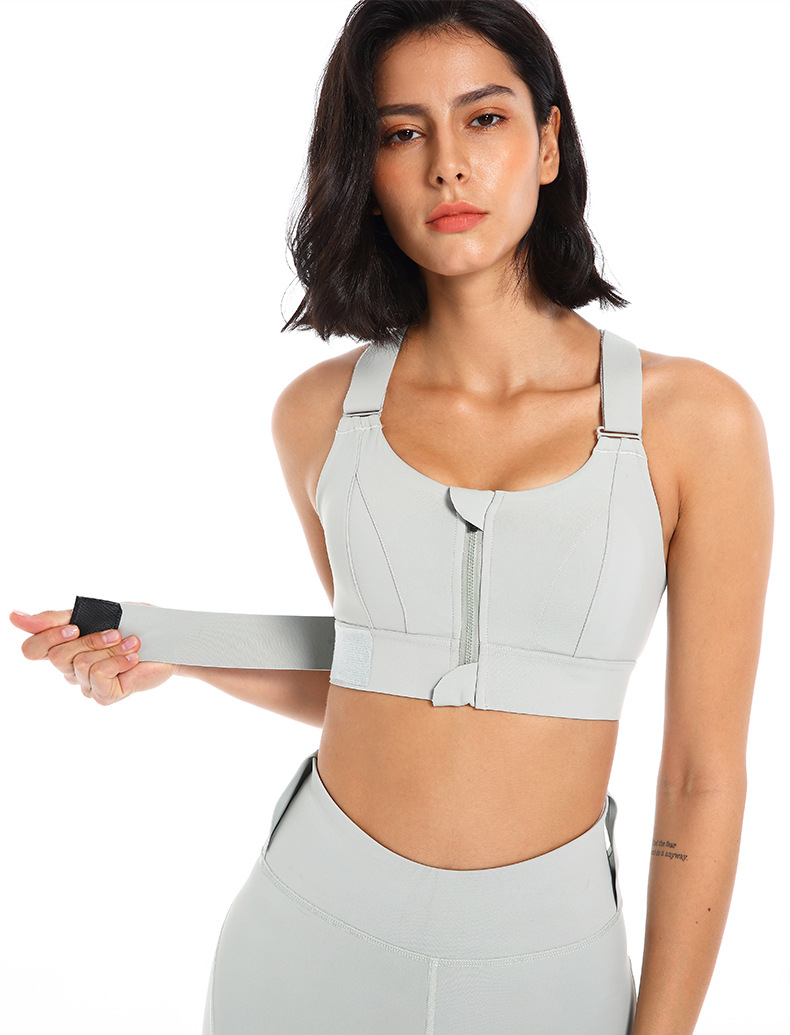 YKK Zipper Sports Underwear Women's High Strength Shockproof Running Yoga Beautiful Vest Seamless Push up Workout Bra Bra YKK Zipper Sports Underwear Women's High Strength Shockproof Running Yoga Beautiful Vest Seamless Push up Workout Bra Bra