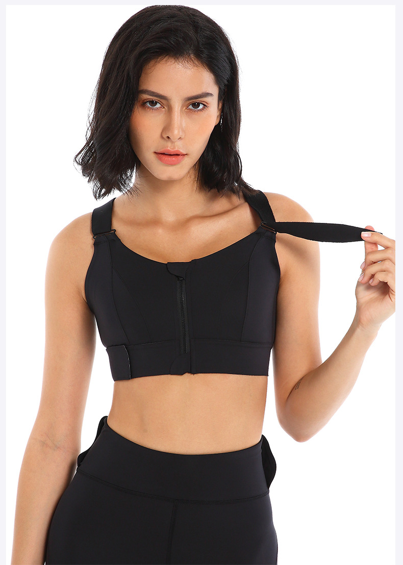 YKK Zipper Sports Underwear Women's High Strength Shockproof Running Yoga Beautiful Vest Seamless Push up Workout Bra Bra YKK Zipper Sports Underwear Women's High Strength Shockproof Running Yoga Beautiful Vest Seamless Push up Workout Bra Bra