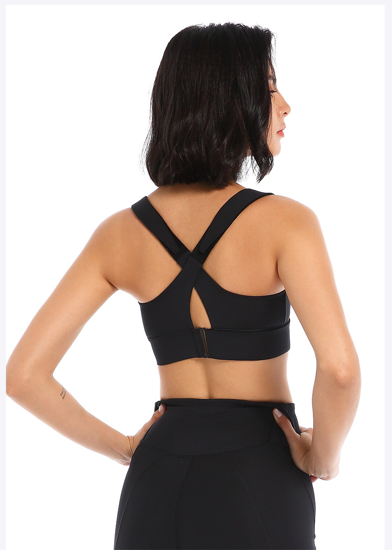 YKK Zipper Sports Underwear Women's High Strength Shockproof Running Yoga Beautiful Vest Seamless Push up Workout Bra Bra YKK Zipper Sports Underwear Women's High Strength Shockproof Running Yoga Beautiful Vest Seamless Push up Workout Bra Bra