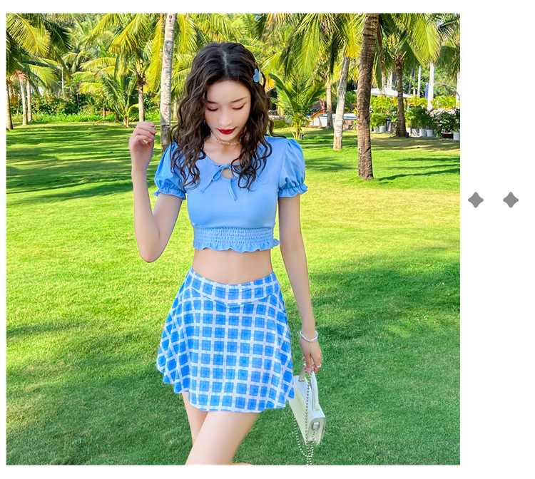 Swimsuit Female Skirt Style Split Conservative Slimming Korean Ins Style Student Small Chest Push up Mori Internet Influencer Hot Spring Swimsuit Swimsuit Female Skirt Style Split Conservative Slimming Korean Ins Style Student Small Chest Push up Mori Internet Influencer Hot Spring Swimsuit