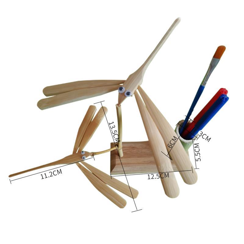 New Toy Matching Balance Dragonfly Bamboo Dragonfly Bamboo Toy Travel Crafts Bamboo Product Ornaments