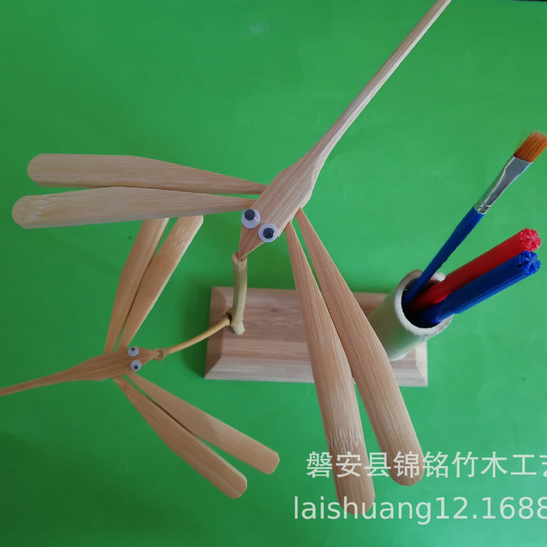 New Toy Matching Balance Dragonfly Bamboo Dragonfly Bamboo Toy Travel Crafts Bamboo Product Ornaments