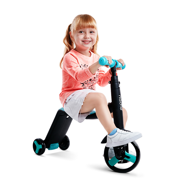 Children&#039;s Scooter Balance Car Tricycle Three-in-One Baby&#039;s Stroller Scooter Luge Natto Nadle