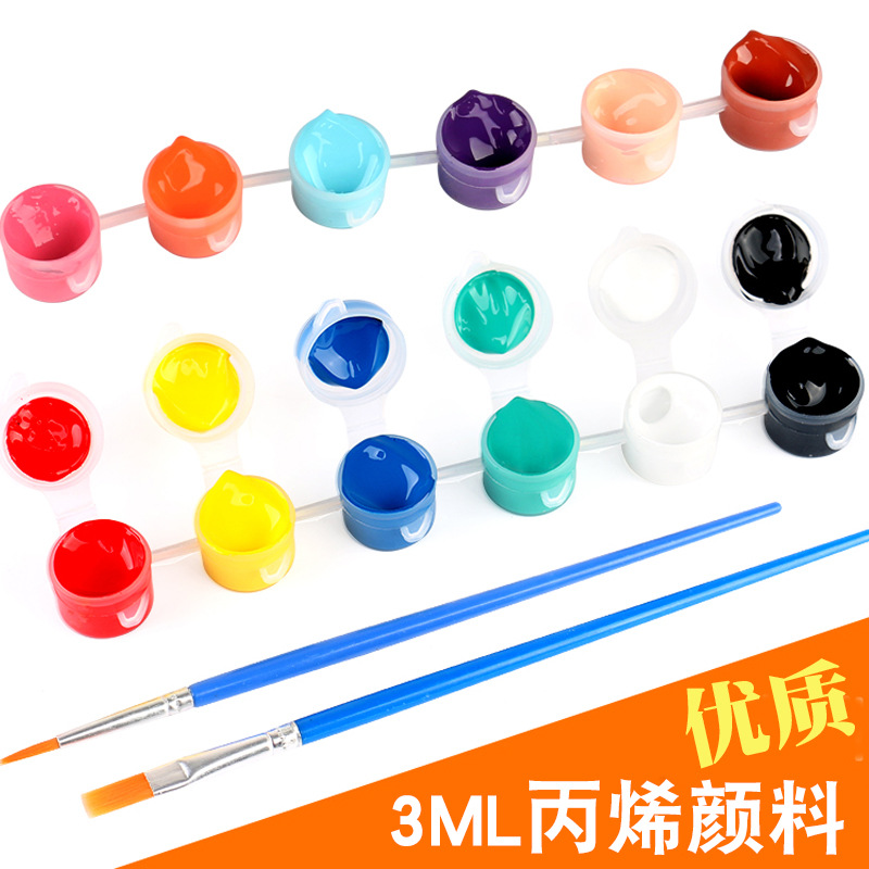 Children&#039;s Painting Color Filling Acrylic Kindergarten Hand-Painted Material Package Kite Cream Doll Woodcut Graffiti Paint