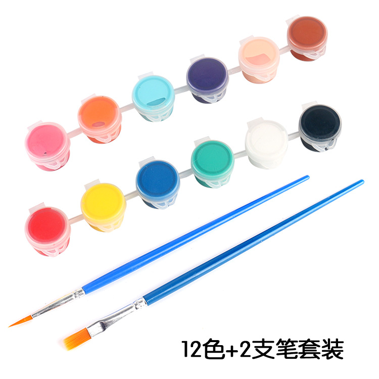 Children&#039;s Painting Color Filling Acrylic Kindergarten Hand-Painted Material Package Kite Cream Doll Woodcut Graffiti Paint