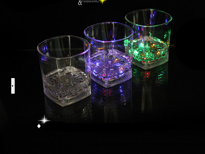 Water Sensing Skull Cup Pouring Water and Bright Luminous Cup Colorful Acrylic Luminous Water Cup New Teqi Toy