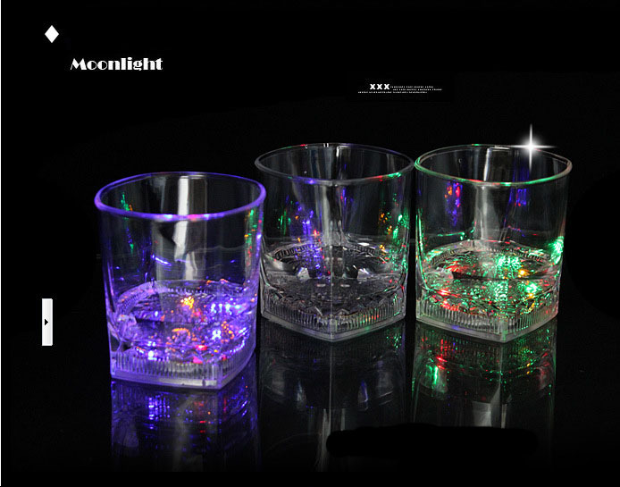 Water Sensing Skull Cup Pouring Water and Bright Luminous Cup Colorful Acrylic Luminous Water Cup New Teqi Toy