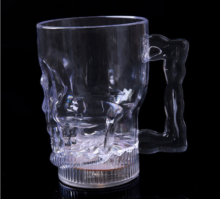 Water Sensing Skull Cup Pouring Water and Bright Luminous Cup Colorful Acrylic Luminous Water Cup New Teqi Toy