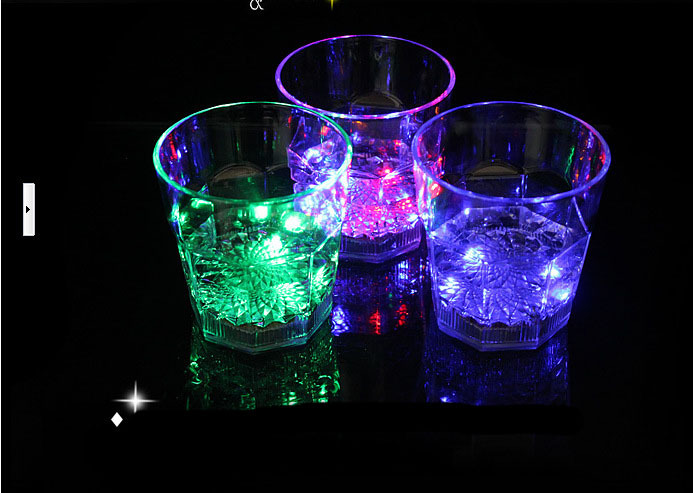 Water Sensing Skull Cup Pouring Water and Bright Luminous Cup Colorful Acrylic Luminous Water Cup New Teqi Toy