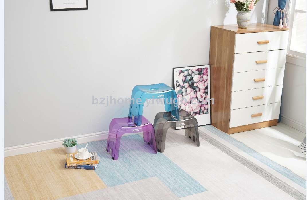 Plastic stool transparent chair transparent chair PC acrylic stool creative home  stool for shoes stool household stool