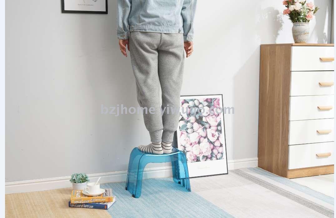 Plastic stool transparent chair transparent chair PC acrylic stool creative home  stool for shoes stool household stool