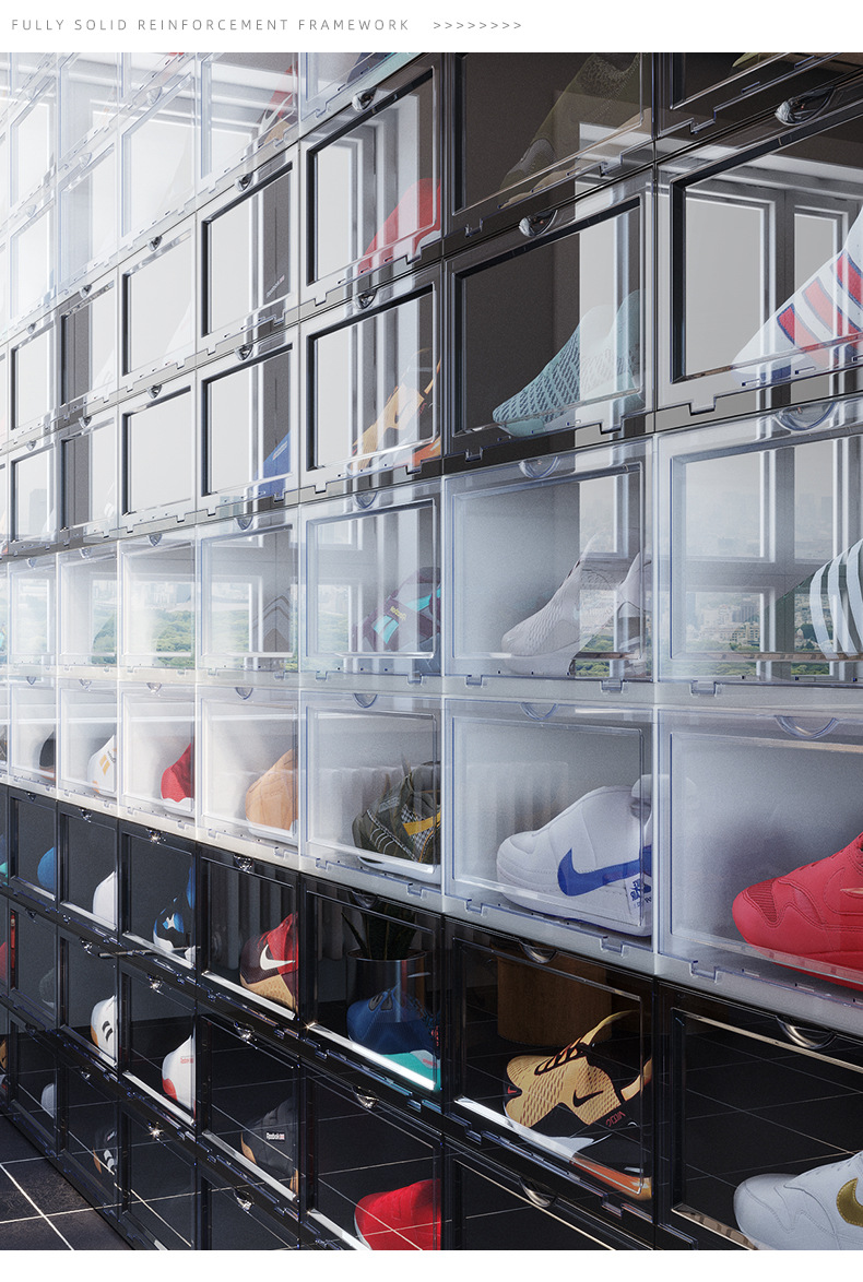 Transparent Plastic Shoe Box Shoes Storage Dustproof Shoes Storage Box Shoe Box Flip Acrylic Sneakers Storage Box Transparent Plastic Shoe Box Shoes Storage Dustproof Shoes Storage Box Shoe Box Flip Acrylic Sneakers Storage Box