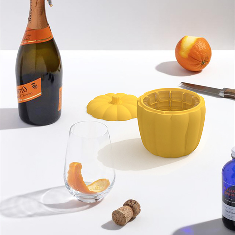Zhongfu New Creative Pumpkin Ice Bucket Beer Ice Bucket Silicone Ice Tray Champagne Red Beer Large Acrylic Ice Bucket