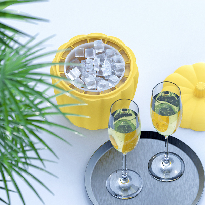 Zhongfu New Creative Pumpkin Ice Bucket Beer Ice Bucket Silicone Ice Tray Champagne Red Beer Large Acrylic Ice Bucket Zhongfu New Creative Pumpkin Ice Bucket Beer Ice Bucket Silicone Ice Tray Champagne Red Beer Large Acrylic Ice Bucket