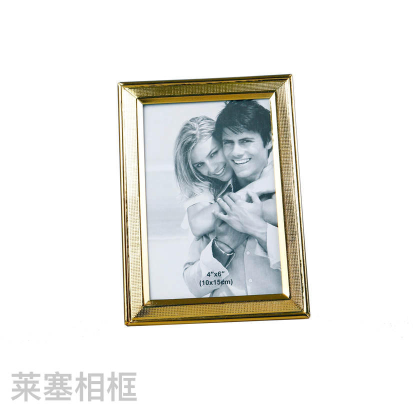 Frosted Gold Iron Electroplating Creative Decoration Photo Home Decorative Gift Living Room Bedroom Crafts Metal Photo Frame