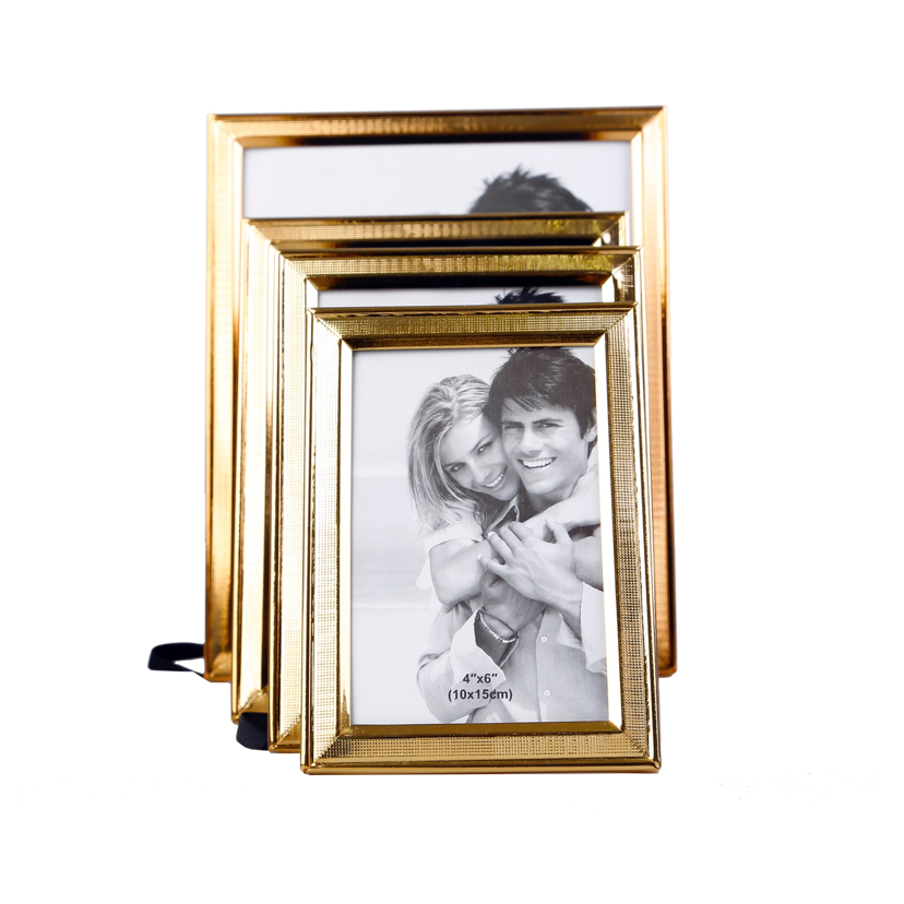Frosted Gold Iron Electroplating Creative Decoration Photo Home Decorative Gift Living Room Bedroom Crafts Metal Photo Frame