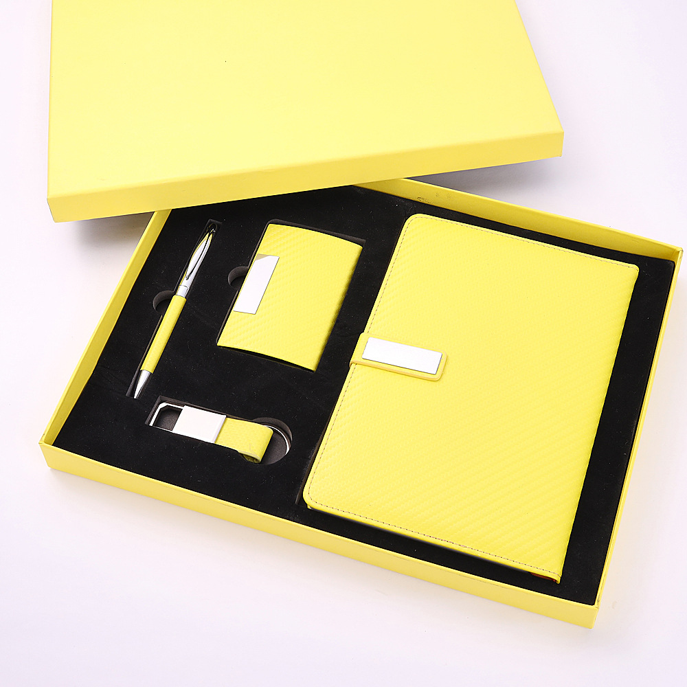 Key Chain Set Business Card Case Gift Practical School Company Business Activities Gift Notebook Gift Set