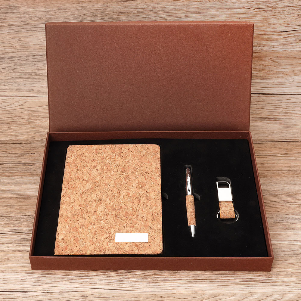Key Chain Set Business Card Case Gift Practical School Company Business Activities Gift Notebook Gift Set