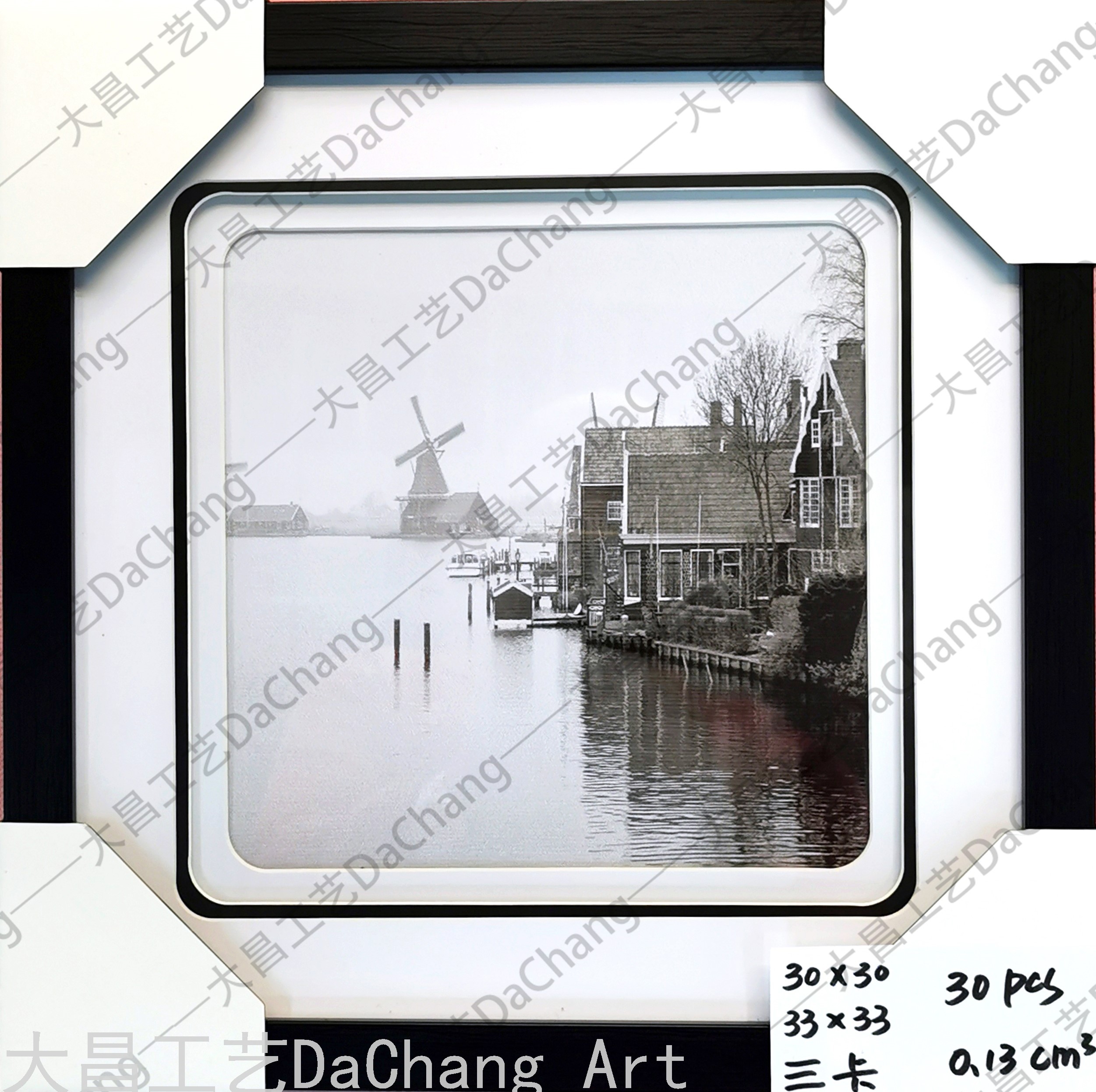 Decorative Painting Three-Dimensional Cardboard Painting Photo Frame Hallway Simple Modern Corridor Aisle Decorative Hanging Painting Affordable Luxury Style High-End