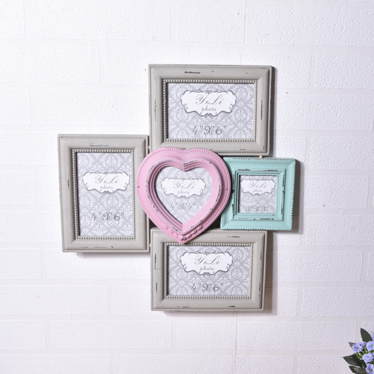 Creative Chinese Combination Photo Frame Wall Hanging 5 Frame One-Piece Personality Living Room Photo Wall Retro Wood Crafts Wholesale Creative Chinese Combination Photo Frame Wall Hanging 5 Frame One-Piece Personality Living Room Photo Wall Retro Wood Crafts Wholesale