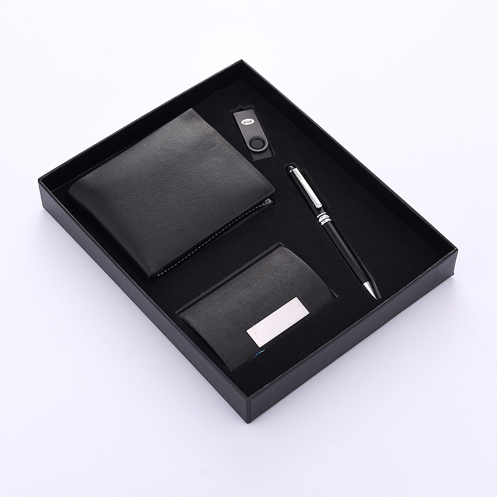 Practical Winery Enterprise School Business Activity Business Card Case U Disk Wallet Gift Set Custom Logo Wholesale Practical Winery Enterprise School Business Activity Business Card Case U Disk Wallet Gift Set Custom Logo Wholesale