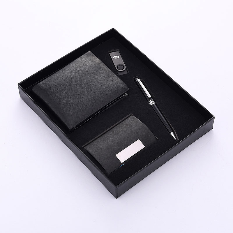 Practical Winery Enterprise School Business Activity Business Card Case U Disk Wallet Gift Set Custom Logo Wholesale Practical Winery Enterprise School Business Activity Business Card Case U Disk Wallet Gift Set Custom Logo Wholesale