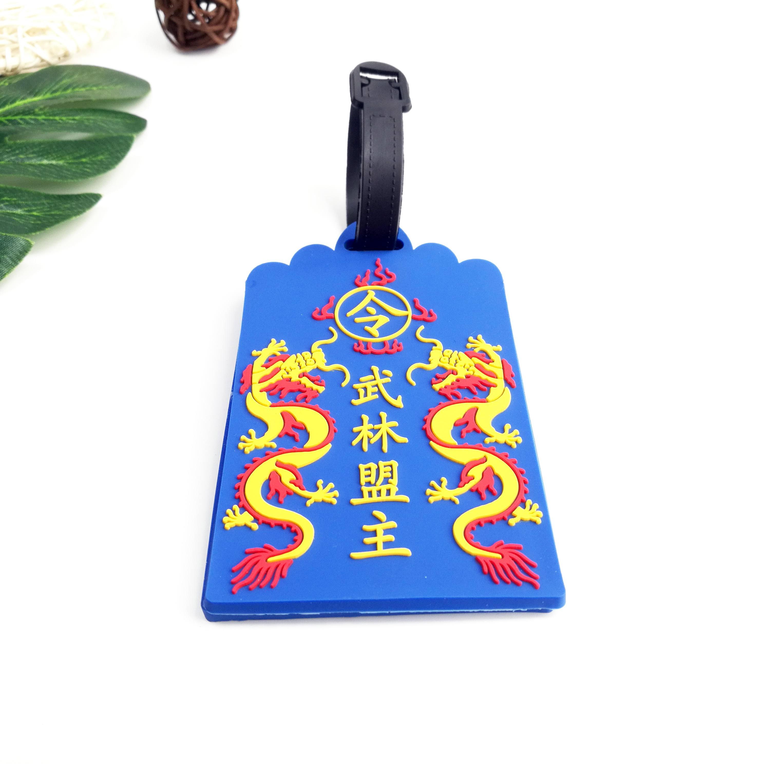 Cartoon video hand big secret agent luggage card case PVC plastic dripping rubber luggage pendant