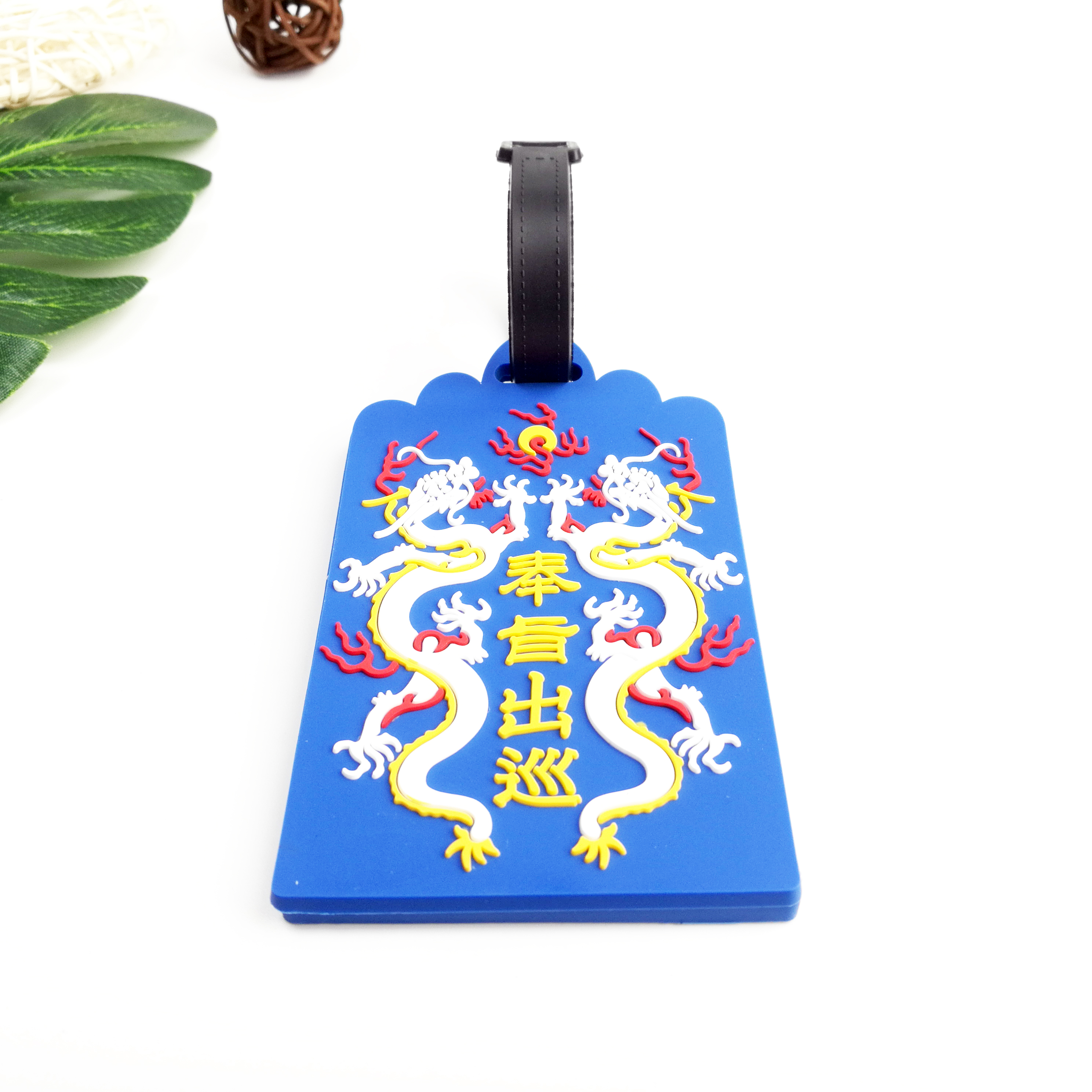Cartoon video hand big secret agent luggage card case PVC plastic dripping rubber luggage pendant