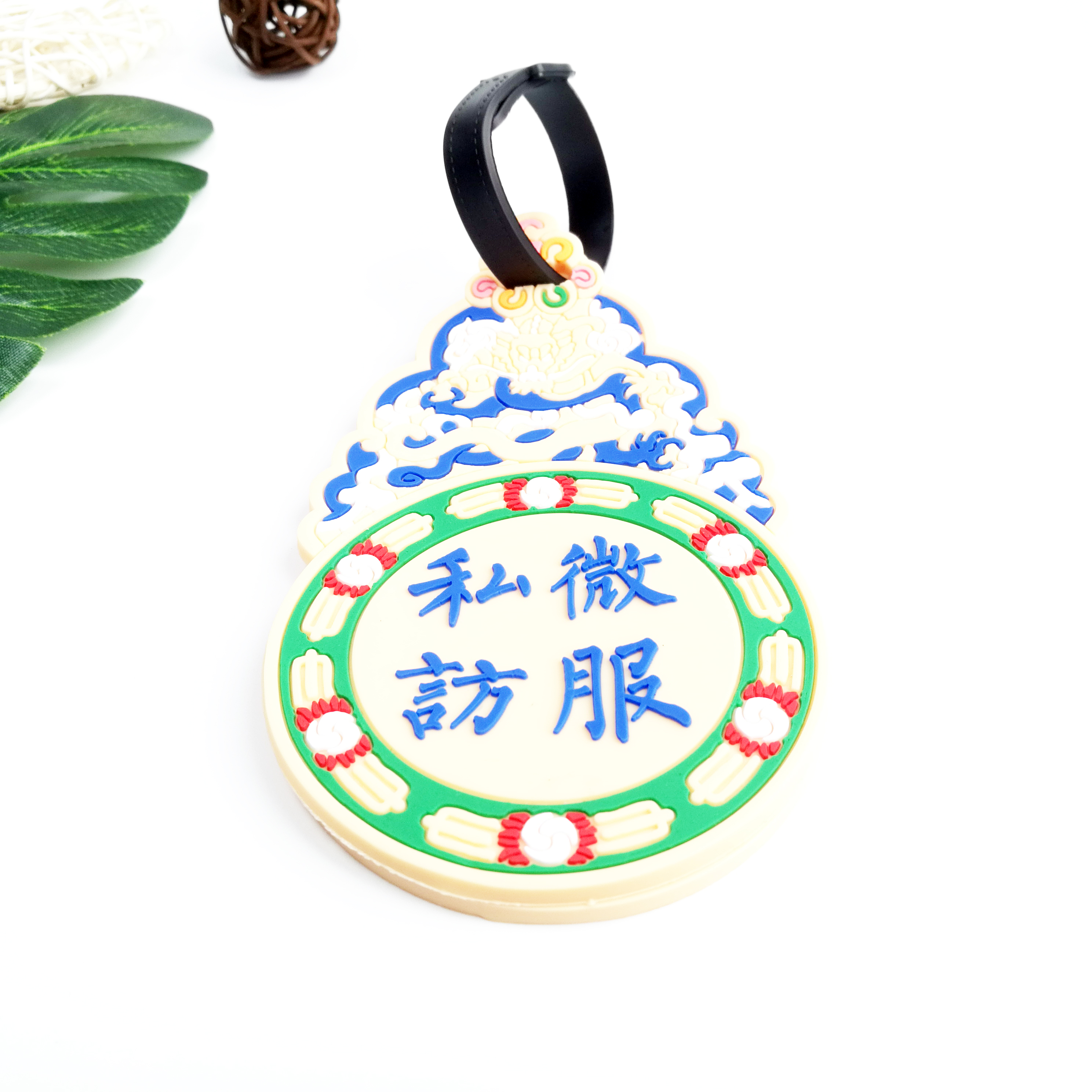 Cartoon video hand big secret agent luggage card case PVC plastic dripping rubber luggage pendant Cartoon video hand big secret agent luggage card case PVC plastic dripping rubber luggage pendant