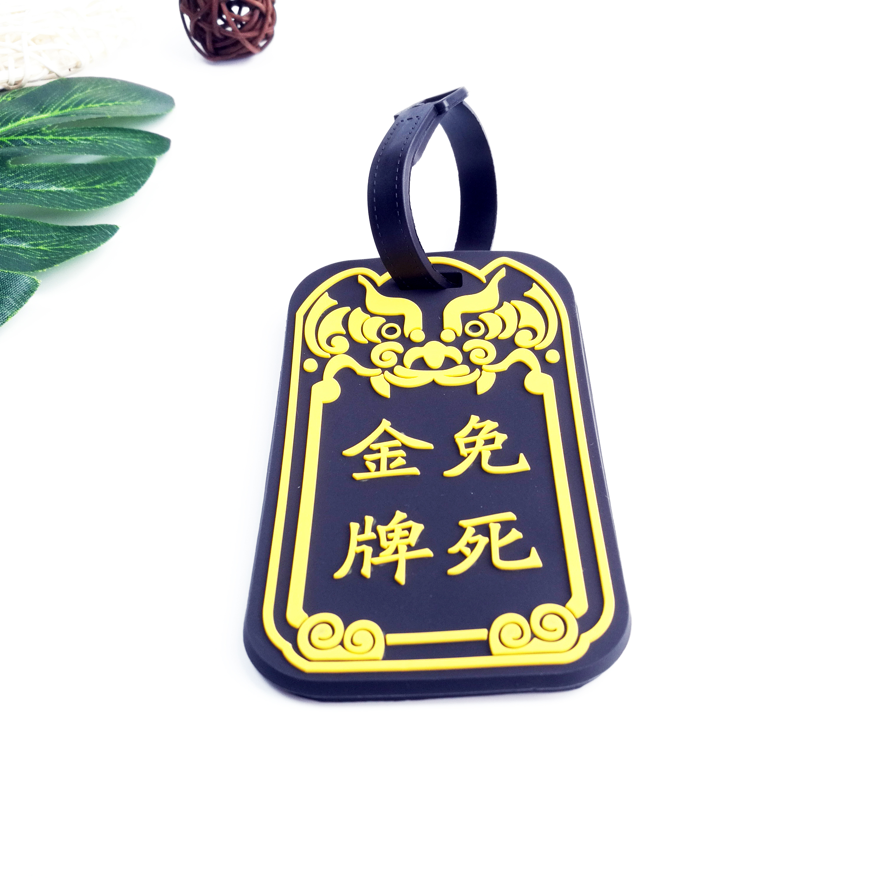Cartoon video hand big secret agent luggage card case PVC plastic dripping rubber luggage pendant Cartoon video hand big secret agent luggage card case PVC plastic dripping rubber luggage pendant