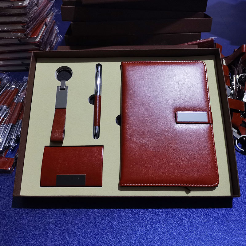 Notebook Pack Business Card Case Keychain Leather Pen Notepad Enterprise Event Gift Notebook Gift Set Notebook Pack Business Card Case Keychain Leather Pen Notepad Enterprise Event Gift Notebook Gift Set