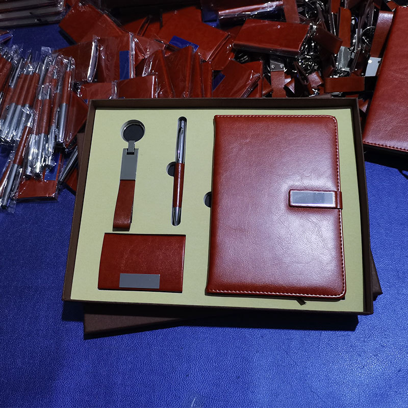 Notebook Pack Business Card Case Keychain Leather Pen Notepad Enterprise Event Gift Notebook Gift Set Notebook Pack Business Card Case Keychain Leather Pen Notepad Enterprise Event Gift Notebook Gift Set