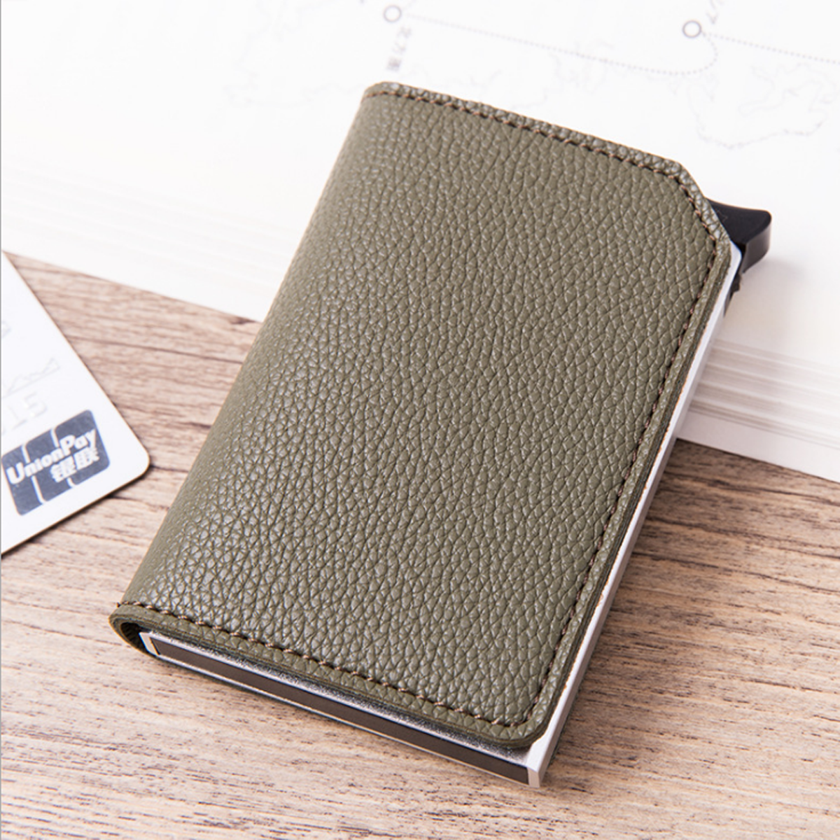 New metal aluminum alloy card case card bag RFID anti-theft brush bank card bag exquisite gift card bag