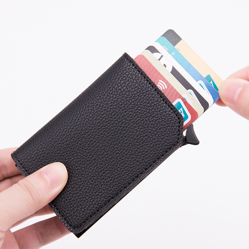 New metal aluminum alloy card case card bag RFID anti-theft brush bank card bag exquisite gift card bag New metal aluminum alloy card case card bag RFID anti-theft brush bank card bag exquisite gift card bag